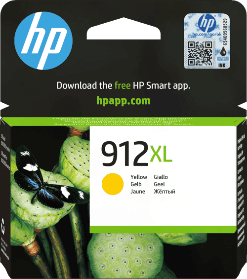 Hp Muste Keltainen 912xl 825 Pages - Officejet Pro 8022/8024/8025 – HP