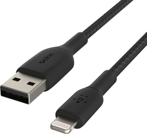 Belkin Lightning To Usb-a Cable Braided 1m Musta – Belkin