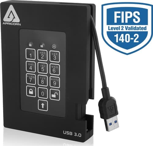 Apricorn Padlock Fortress 2tb Musta – Apricorn
