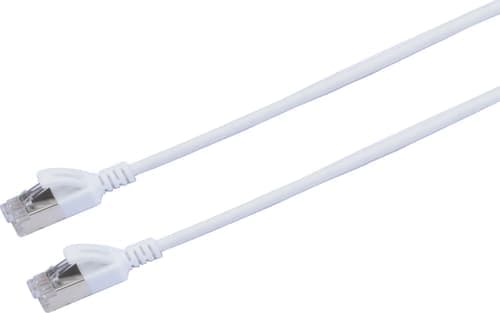 Prokord Tp-cable U/ftp Cat.6a Slim Lszh Rj45 0.5m White Rj-45 Cat 6a 0.5m Valkoinen – Prokord