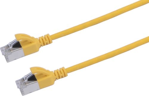 Prokord Tp-cable U/ftp Cat.6a Slim Lszh Rj45 0.5m Yellow Rj-45 Cat 6a 0.5m Keltainen – Prokord