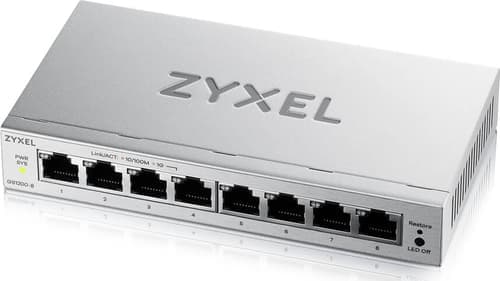 Zyxel Gs1200-8v3 Hallittu L2 Gigabit Ethernet (10/100/1000) Työpöytä Harmaa – Zyxel
