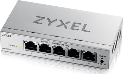 Zyxel Gs1200-5v3 Hallittu L2 Gigabit Ethernet (10/100/1000) Työpöytä Harmaa – Zyxel
