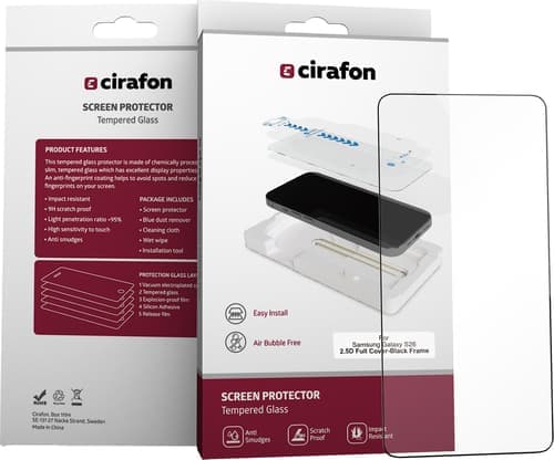 Cirafon Recycled Ultra-wide (double Tempered) Näytönsuoja Samsung Galaxy S26 – Cirafon