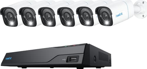 Reolink Nvs8-8mb4 Turvajärjestelmä 8-kanavainen Nvr + 6x P330 4k Poe-kamera – Reolink