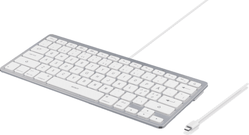 Deltaco Tb-126-c Näppäimistö Koti Usb Qzerty Pohjoismainen Hopea Langallinen Pohjoismainen – Deltaco