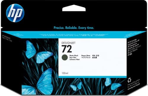 Hp Muste Matta Musta No.72 - T1100 130ml – HP