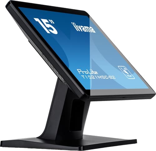 Iiyama Prolite T1521msc-b2 Tietokoneen Litteä Näyttö 38,1 Cm (15") 1024 X 768 Pikseliä Xga Led Kosketusnäyttö Pöydän Pinta Musta 15" 1024 × 768pixels Tn 4:3 – iiyama