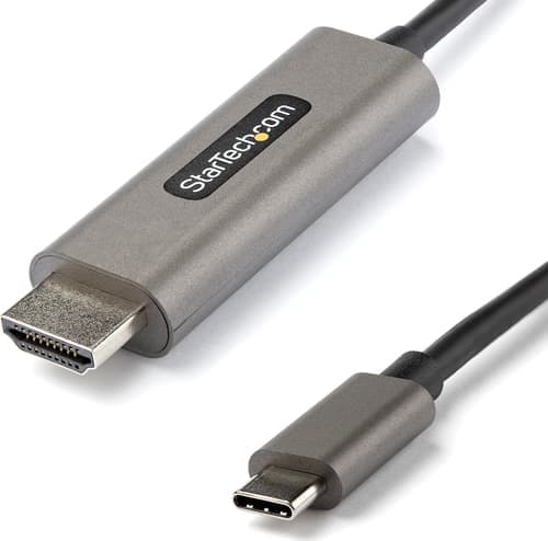 Startech Startech.com Cdp2hdmm2mh Videokaapeli-adapteri 2 M Hdmi-tyyppi A (vakio) Usb Type-c Musta, Hopea 2m Hdmi Usb-c Hopea, Musta – Startech