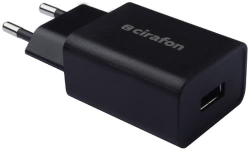 Cirafon Wall Charger 1xusb 230v 5v 2.4a Black Musta – Cirafon