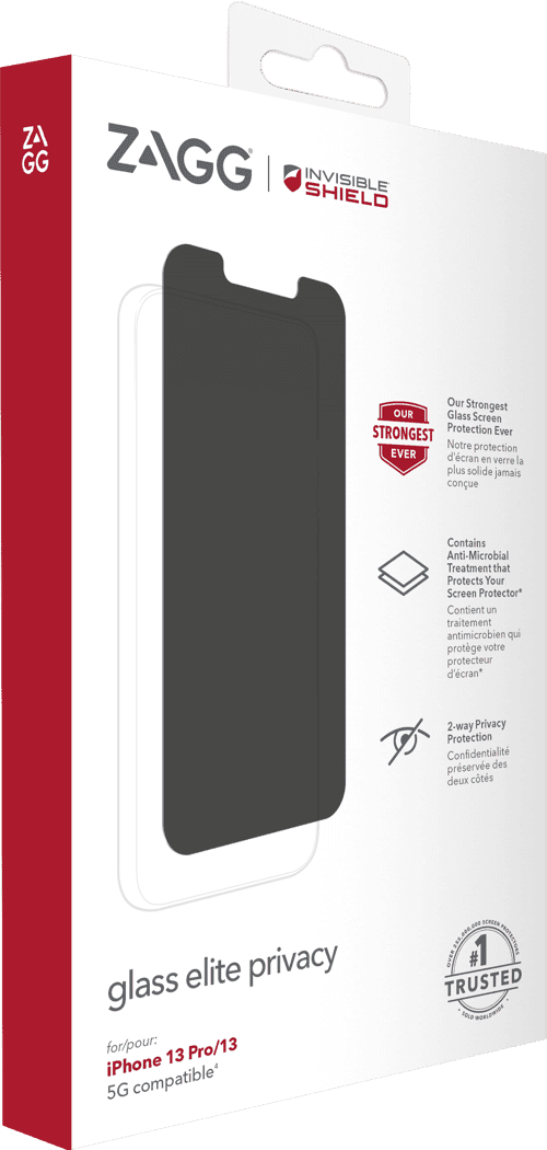 Zagg Invisibleshield Glass Elite Privacy Iphone 13, Iphone 13 Pro, Iphone 14, Iphone 16e, Iphone 17e – Zagg