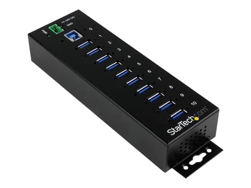 Startech 10 Port Industrial Usb 3.0 Hub With Esd & 350w Surge Protection – Startech