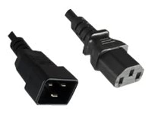 Microconnect Power Cord 2m Extension 2m C13 C20 Musta – Microconnect