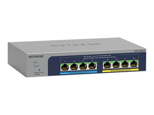 Netgear 8-port Ultra60 Poe++ Multi-gigabit (2.5g) Ethernet Plus Switch Hallittu L2/l3 2.5g Ethernet (100/1000/2500) Power Over Ethernet -tuki Harmaa – Netgear