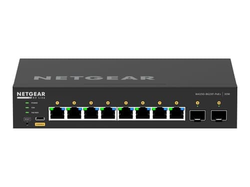 Netgear Gsm4210px-100eus Verkkokytkin Hallittu L2/l3 Gigabit Ethernet (10/100/1000) Power Over Ethernet -tuki Musta – Netgear