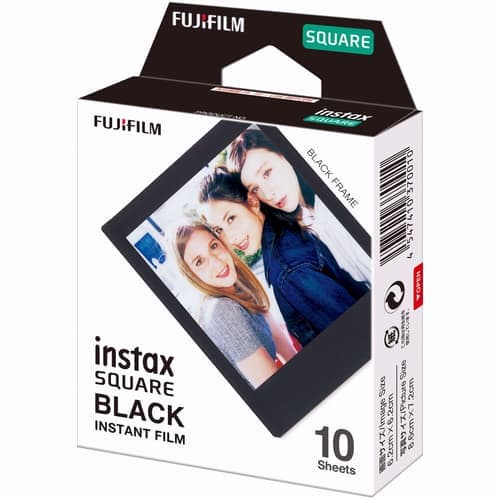 Instax Square Film Black Frame 10 Pack – Instax