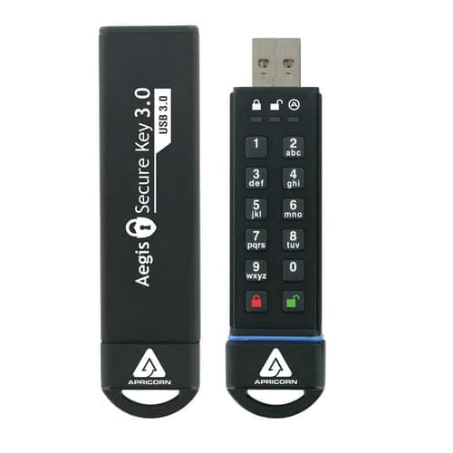 Apricorn Aegis Secure Key 3.0 30gb Usb-a Musta – Apricorn