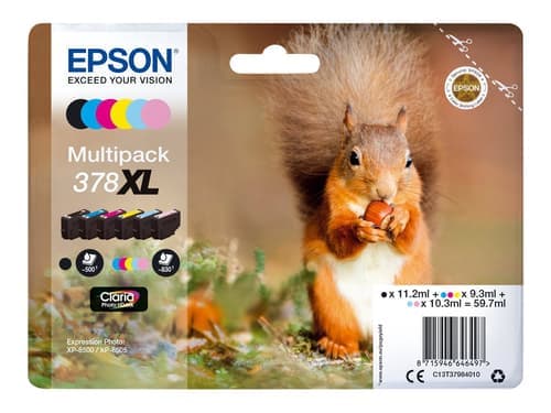 Epson Muste Monipakkaus (bk/c/m/y/lm/lc) 378xl – Epson