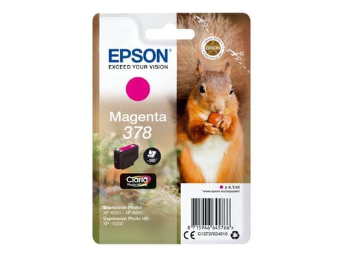 Epson Muste Magenta 4.1ml 378 - Xp-15000/xp-8500/xp-8505 – Epson