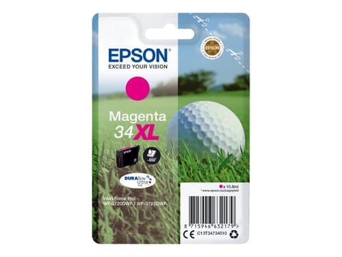 Epson Muste Magenta 10.8ml 34xl - Wf-3720 – Epson