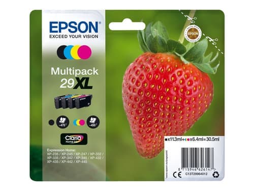 Epson Muste Monipakkaus (b/c/m/y) 29xl Claria - Xp-332 – Epson