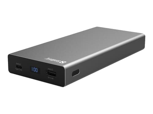 Sandberg Powerbank Usb-c Pd 20000, 74mah Harmaa – Sandberg