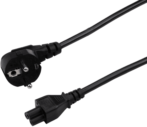 Prokord Power Cord 3-pin - Laptop 2.0m Dk 2m Cee7/7 C5 Musta – Prokord