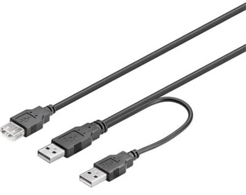 Deltaco Usb2-16 0.3m Usb-a Usb-a Musta – Deltaco