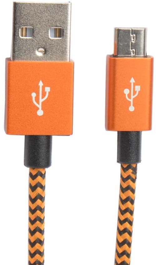 Cirafon Usb-kaapeli 2m Usb-a Micro Usb-b Oranssi – Cirafon