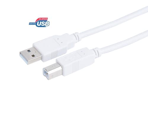 Prokord Usb-kaapeli 2m Usb-a Usb-b Valkoinen – Prokord
