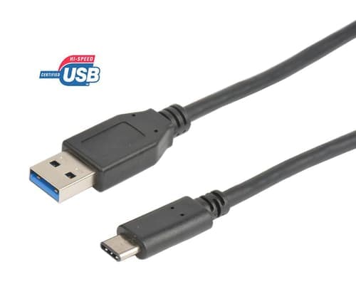Prokord Usb-kaapeli 1m Usb-a Usb-c Musta – Prokord