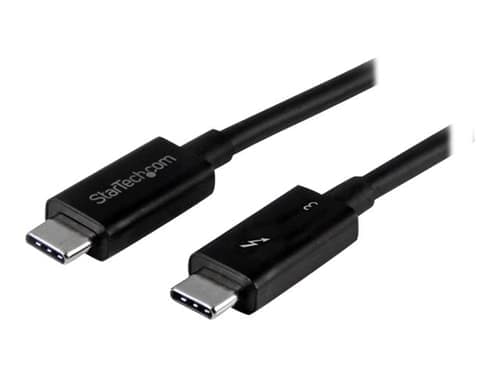 Startech 0.5m Thunderbolt 3 (40gbps) Usb C Cable / Thunderbolt And Usb 0.5m Musta – Startech