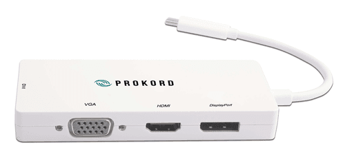 Prokord Usb-c 4-in-1 Vga/dvi/hdmi/dp 4k Adapter – Prokord