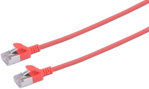Prokord Tp-cable U/ftp Cat.6a Slim Lszh Rj45 0.5m Red Rj-45 Cat 6a 0.5m Punainen – Prokord