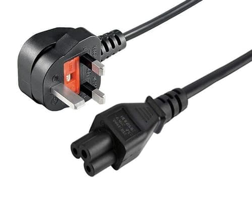 Prokord Power Cord 3-pin - Laptop 1.8m Uk 1.8m Bs 1363 C5 Musta – Prokord