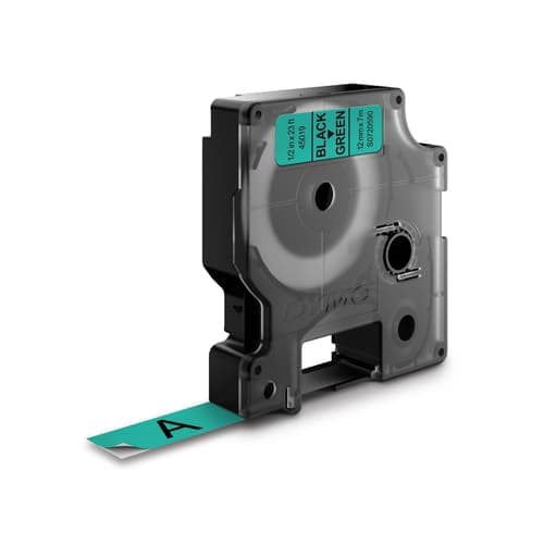 Dymo Tape D1 12mm Musta/vihreä – Dymo