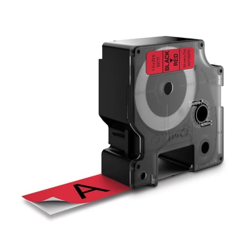 Dymo Tape D1 24mm Musta/punainen – Dymo