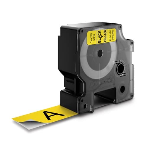 Dymo Tape D1 24mm Musta/keltainen – Dymo