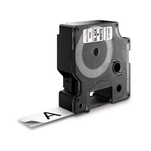 Dymo Tape D1 19mm Musta/valkoinen Joustava – Dymo
