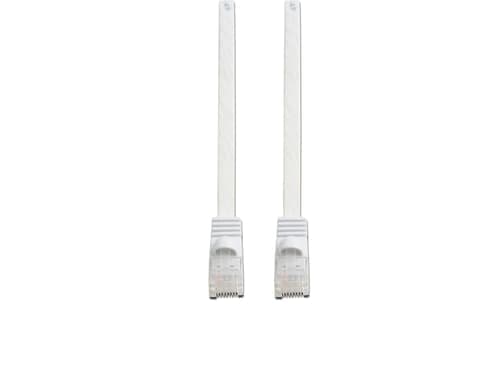 Prokord Utp Cat.6 Unshielded Rj45 Lszh 1m White Flat Rj-45 Cat 6 1m Valkoinen – Prokord