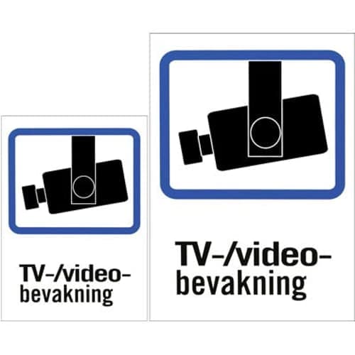 Deltaco Plastic Badge Tv/video-coverage A4 & A5-size – Deltaco