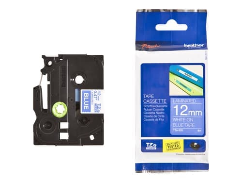 Brother Tape 12mm Tze-535 Valkoinen/sininen – Brother