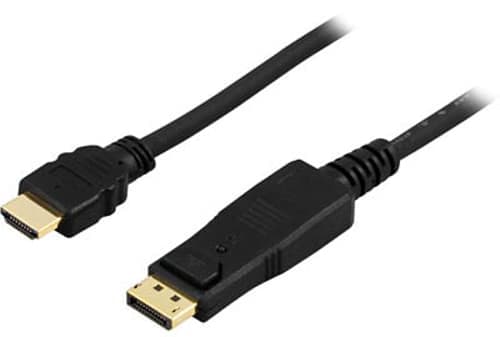 Deltaco Dp-3030 3m Displayport Hdmi Musta – Deltaco