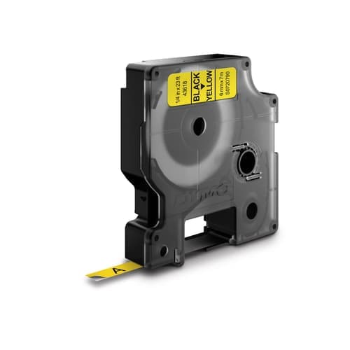 Dymo Tape D1 6mm Musta/keltainen – Dymo