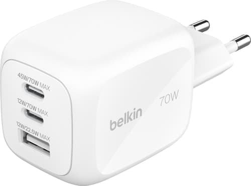 Belkin Boostcharge Pro 70w 2c1a Wall Charger Valkoinen – Belkin