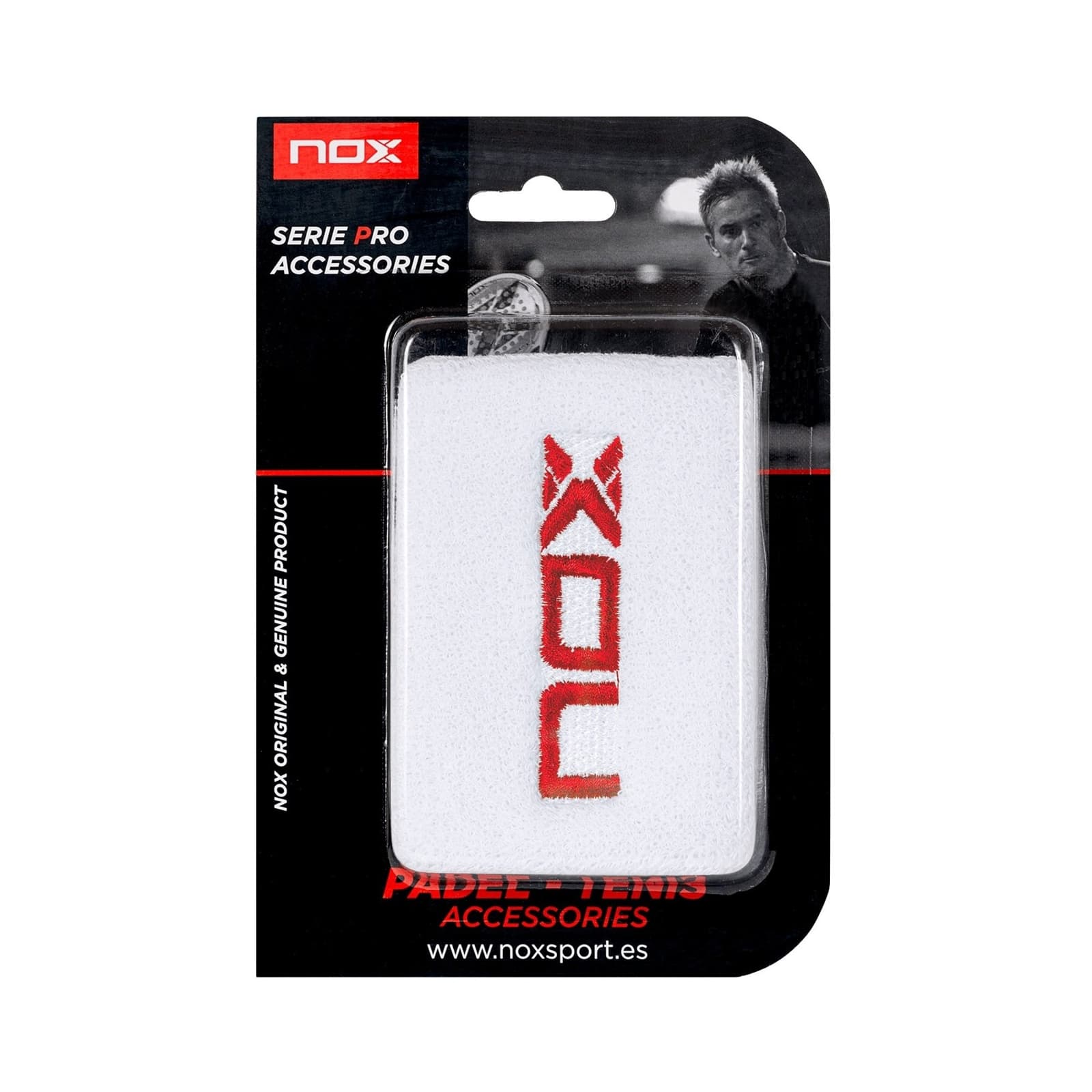 Nox Sweatband White/Red – Nox