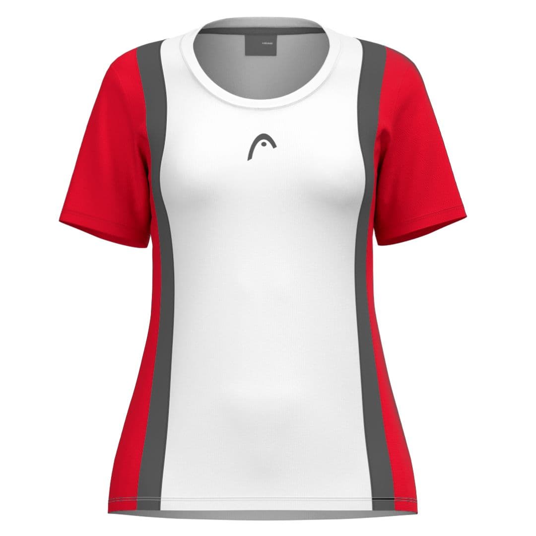 Head Club 25 Tech T-shirt Women Red/White – Head