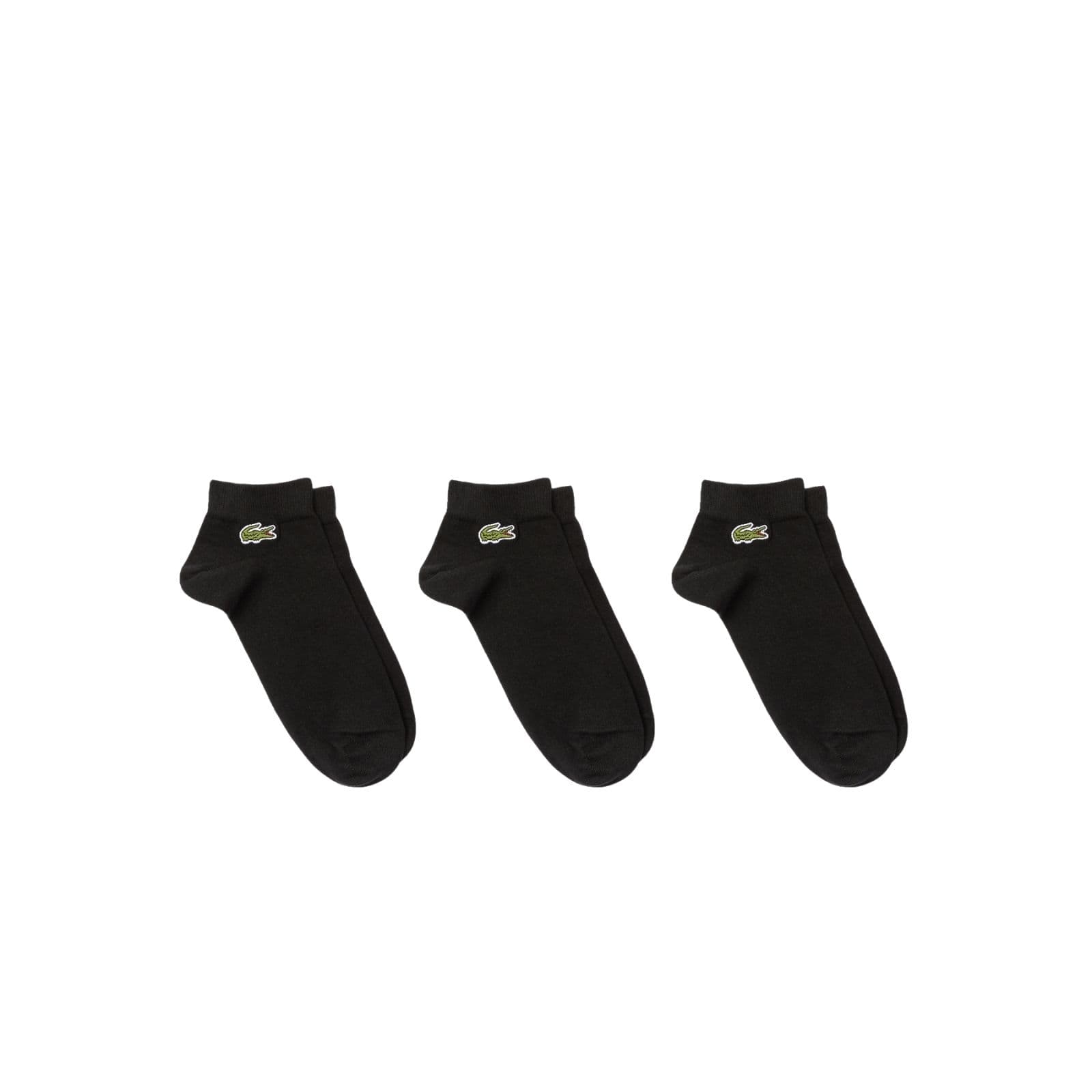 Lacoste Sport Low-Cut Cotton Socks 3-Pack Black – Lacoste