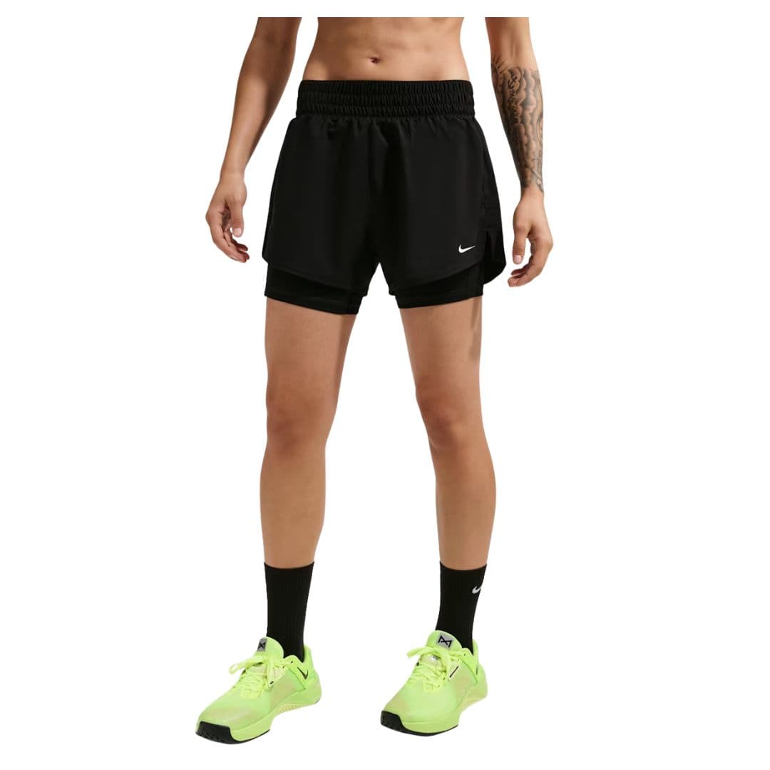 Nike One High-Waisted Dri-FIT 2-in-1 Women Shorts Black – Nike