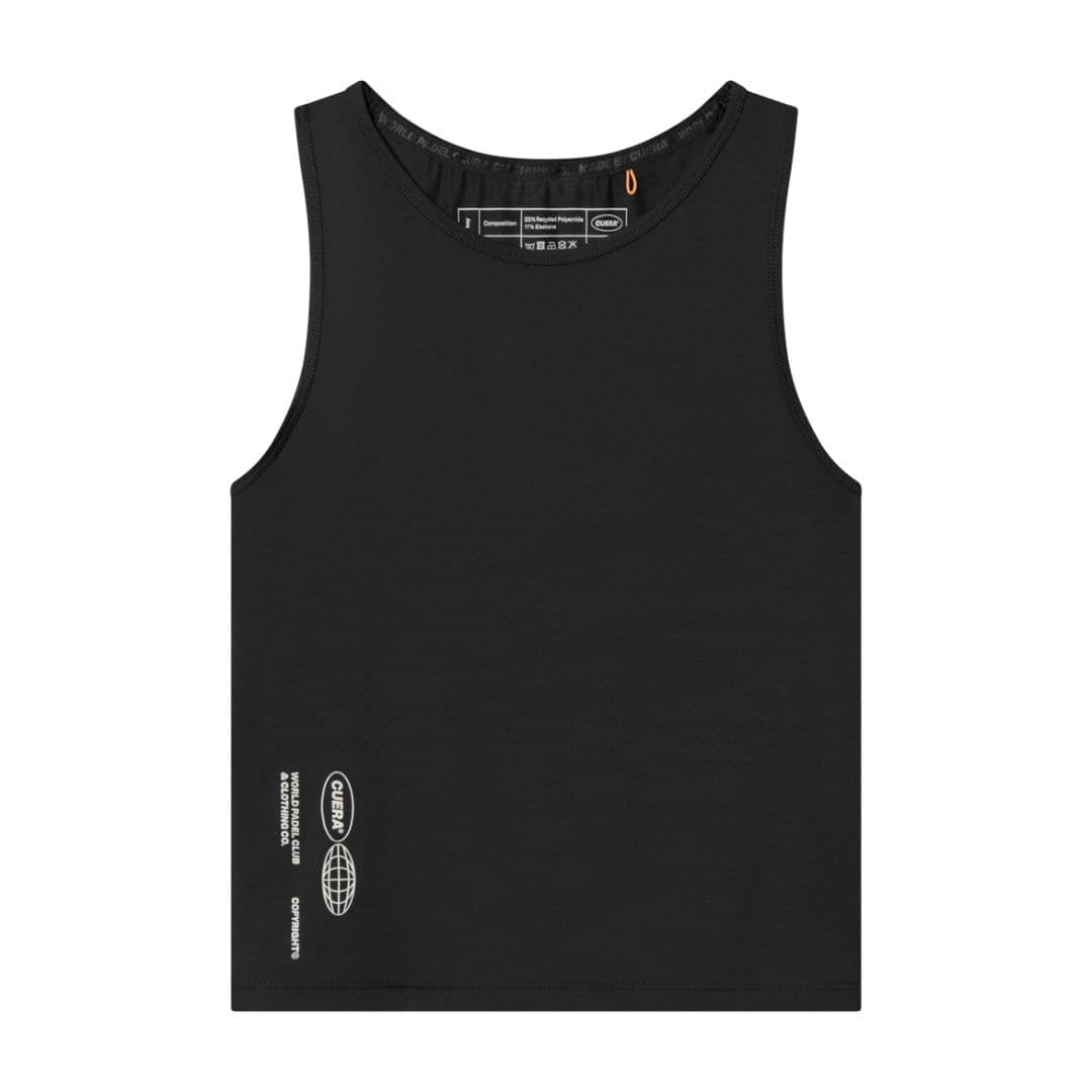 Cuera Oncourt Cropped Tank Top Women Black – Cuera